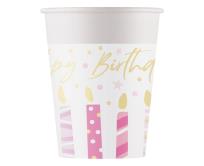 Opakowanie Talerzyki papierowe Birthday Candles 23cm 8szt