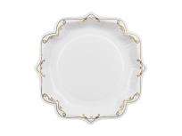 Opakowanie Talerzyki papierowe dekoracyjne białe 26cm 6szt