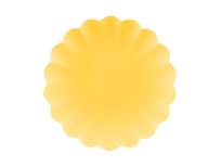 Opakowanie Talerzyki plastikowe Falbanka żółte 22cm 4 szt