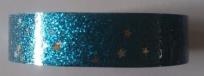 Opakowanie Taśma brokatowa z gwiazdkami niebieska 18mmx2m