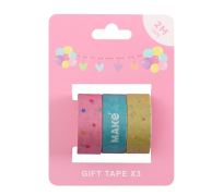 Opakowanie Taśma prezentowa papierowa 2m 3szt