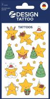 Opakowanie Tatuaże bożonarodzeniowe dla dzieci - gwiazdy