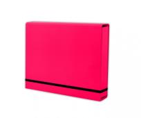 Opakowanie Teczka A4 lux na gumkę róż malinowy PENMATE