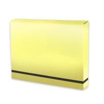 Opakowanie Teczka A4 lux na gumkę żółty pastelowy PENMATE