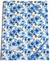 Opakowanie Teczka A4+ plastikowa z gumką Kwiatki