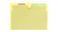Opakowanie Teczka A4 PP harmonijkowa pastel żółty