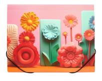 Opakowanie Teczka A4 PP na gumkę z nadrukiem Modern Flowers