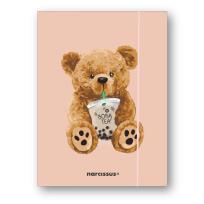Opakowanie Teczka A4+ z gumką Teddies&Miś Boba Tea