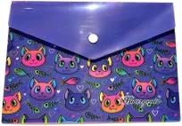 Opakowanie Teczka A5+ plastikowa z klipsem Kotki