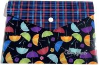 Opakowanie Teczka A5+ plastikowa z klipsem Parasolki