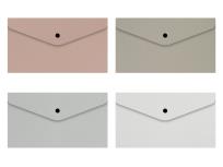 Zdjęcie produktu Teczka DL kopertowa na zatrzask nadruk Idealink 1szt.mix