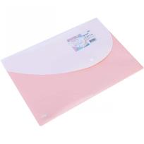 Opakowanie Teczka kopertowa na zatrzask PP Macaron róż DELI