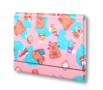 Opakowanie Teczka łamana A4 na gumkę Kapibara food PENMATE