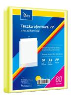 Opakowanie Teczka ofertowa A4 PP + 60 koszulek żółta