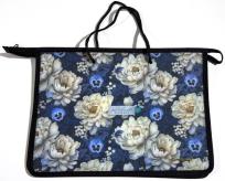 Opakowanie Teczka-torba A4+ zapinana na zamek z rączką Kwiaty