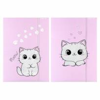 Opakowanie Teczka z gumką A4 Kotek pluszowy mix