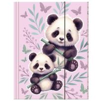 Opakowanie Teczka z gumką A4 Panda (10szt)
