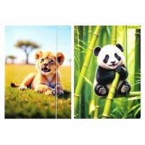 Opakowanie Teczka z gumką A4 Wild Animal mix