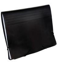 Opakowanie Teczka z przegródkami A5 9115C czarna GRAND