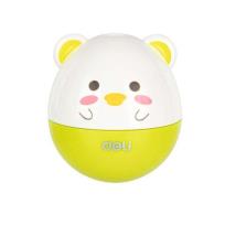 Opakowanie Temperówka 1 otwór z pojemnik Animals zielona