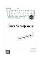 Okładka książki Tendances C1/C2 przewodnik metodyczny