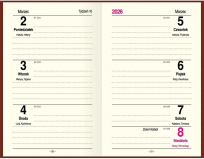 Okładka książki Terminarz 2026 B6 tygodniowy Premium Lux