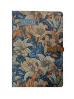 Opakowanie Terminarz 2026 dzienny A5 klips kwiaty