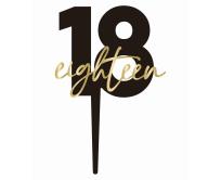 Opakowanie Topper na tort 18 eighteen