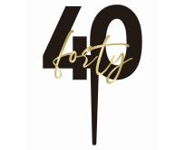 Opakowanie Topper na tort 40 forty