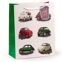 Opakowanie Torba na prezenty Fiat 500 Retro Repeat L