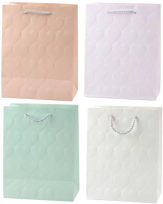 Opakowanie Torba prezentowa 23x18x10,5cm Serca pastel MIX