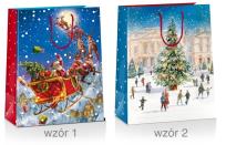 Opakowanie Torba prezentowa Boże Narodzenie 33x10x45cm MIX