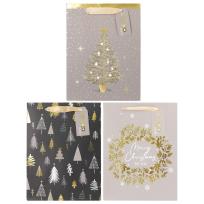 Opakowanie Torba prezentowa Święta 18x23x10cm mix STRIGO
