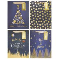 Opakowanie Torba prezentowa Święta 18x23x10cm mix STRIGO