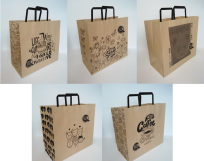 Opakowanie Torebka Kraft 320x300 L pozioma mix FRESH