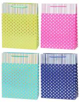 Opakowanie Torebka Lux 26x32x10cm kropki mix ROZETTE 12 szt