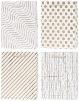 Opakowanie Torebka Lux 31x42x12cm hot-stamp mix ROZETTE