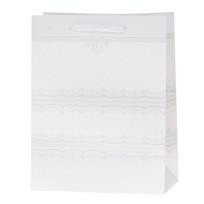 Opakowanie Torebka Lux max A3 brokat biała 31x48x12 1 szt