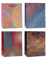 Opakowanie Torebka ozdobna 18x23x8cm brokat mix ROZETTE