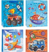 Opakowanie Torebka ozdobna 18x23x8cm brokat mix ROZETTE