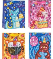 Opakowanie Torebka ozdobna 18x23x8cm dziecięce mix ROZETTE