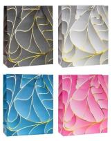Opakowanie Torebka ozdobna 18x23x8cm hot-stamp mix ROZETTE