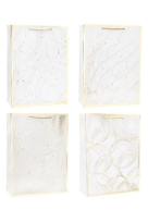 Opakowanie Torebka ozdobna 18x23x8cm hot-stamp mix ROZETTE