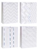 Opakowanie Torebka ozdobna 18x23x8cm hot-stamp mix ROZETTE