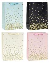 Opakowanie Torebka ozdobna 18x24x8cm hot-stamp mix ROZETTE