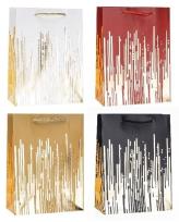 Opakowanie Torebka ozdobna 18x24x8cm hot-stamp mix ROZETTE