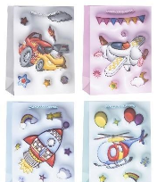 Opakowanie Torebka ozdobna 26x32x10cm dziecięce mix ROZETTE