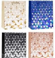 Opakowanie Torebka ozdobna 26x32x10cm hot-stamp mix ROZETTE 1 szt