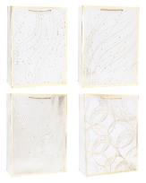 Opakowanie Torebka ozdobna 26x32x10cm hot-stamp mix ROZETTE
