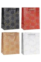Opakowanie Torebka ozdobna 26x32x10cm hot-stamp mix ROZETTE